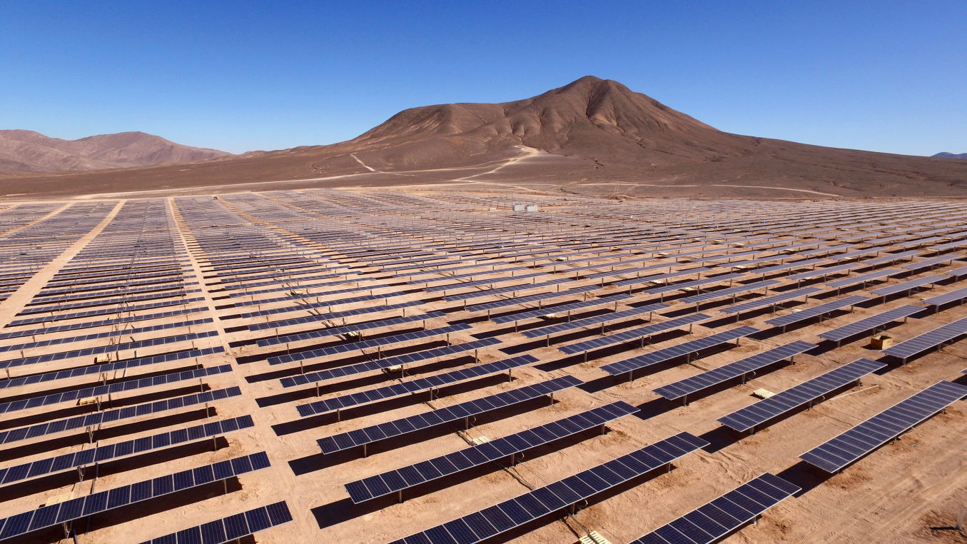 Solarfarm in der Wüste